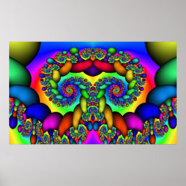 Pôster Árvore Fractal da Vida