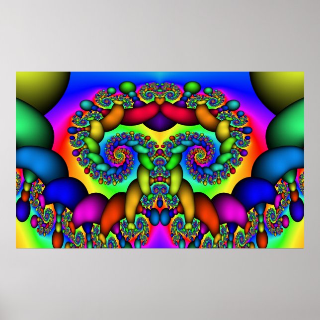 Pôster Árvore Fractal da Vida (Frente)