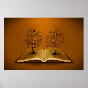 Poster Árvore GiddyUp e Árvore Bickham Script