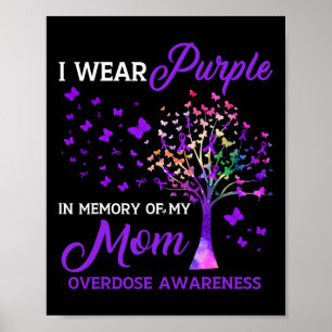 Poster Árvore I Veste Memória Roxa Dos Awarenes De Sobred
