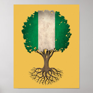 Poster Árvore nigeriana da vida personalizável
