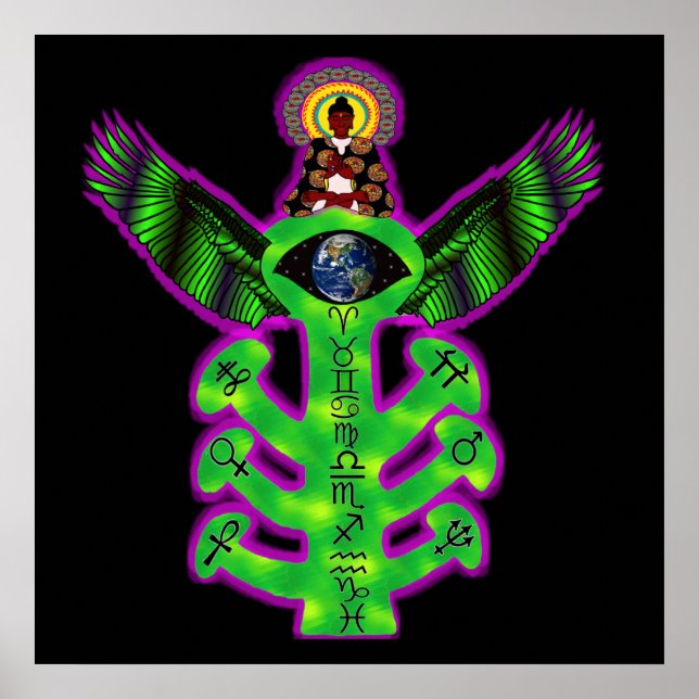 Poster Árvore Sagrada do Conhecimento (Frente)