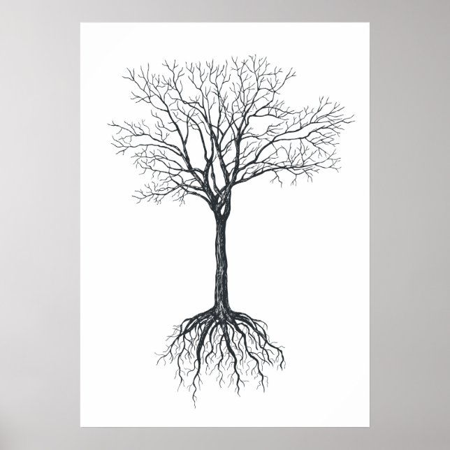 Poster Árvore sem folhas (Frente)