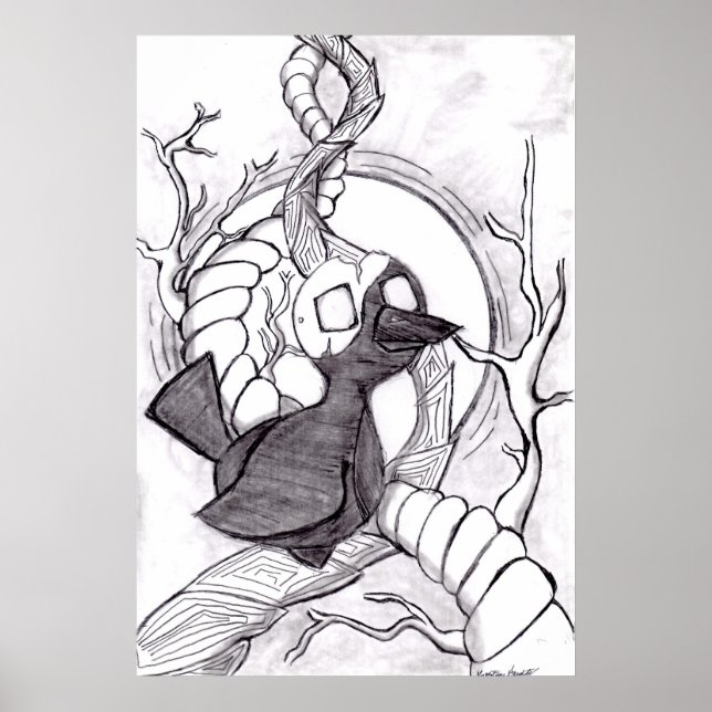 Pôster árvore sombra (Frente)