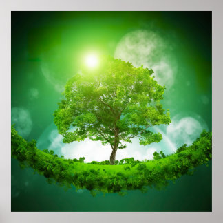 Poster Árvore Surreal