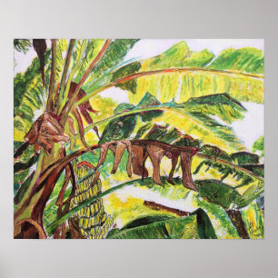 Poster Árvore Tropical de Banana
