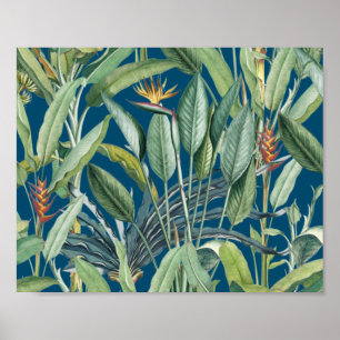 Poster Árvore Tropical de Banana Verde