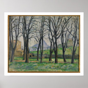 Pôster Árvores de castanha de Paul Cezanne   em Jas de