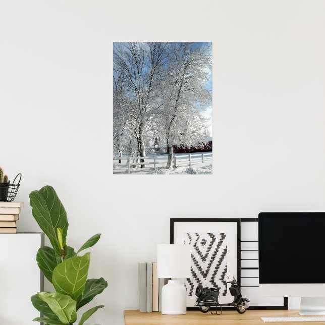 Pôster Árvores de inverno (Escritório em casa)