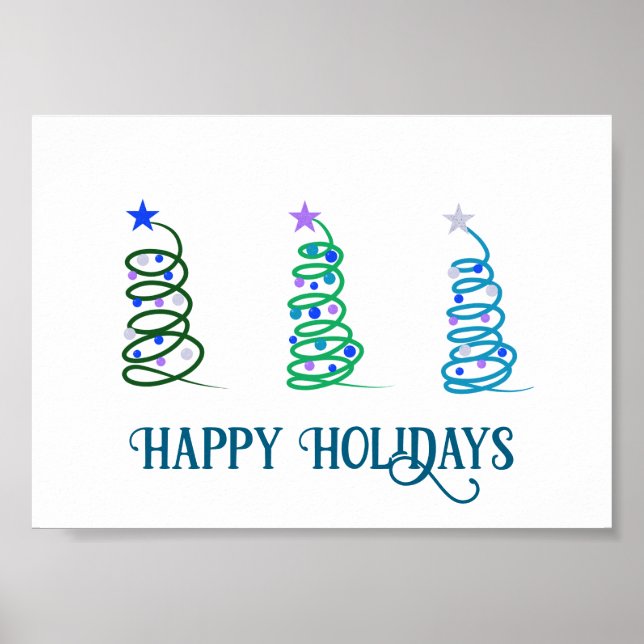 Poster Árvores de Natal (Frente)