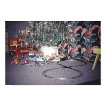 Árvores do Médio de Natal e Brinquedos Vintage