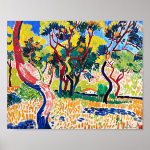 Poster Árvores em Collioure Andre Derain