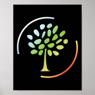 Poster Árvores Florestais Natural de Co2 Árvore Ambiental