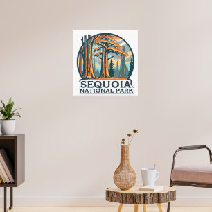 Poster Árvores Gigantes de Sequoia do Parque Nacional Seq