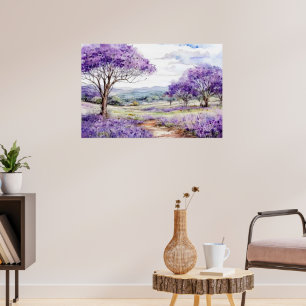 Poster Árvores Jacaranda de Maui