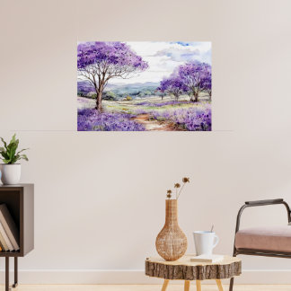 Poster Árvores Jacaranda de Maui