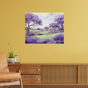 Poster Árvores Jacaranda de Ulupalakua