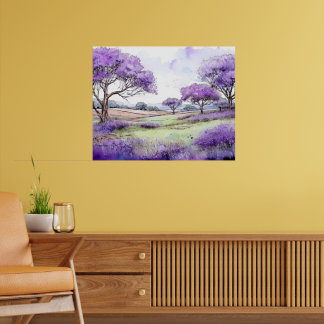 Poster Árvores Jacaranda de Ulupalakua