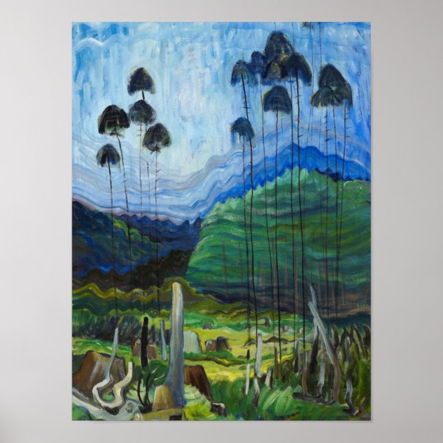 Poster Árvores no céu, 1939 por Emily Carr (Frente)