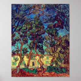 Poster Árvores no Hospital Garden | Van Gogh |