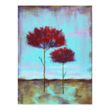 Árvores Vermelhas, Abstrato,