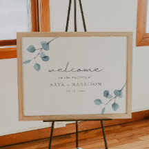 ARYA Rustic Eucalyptus Greenery Weding Welcome