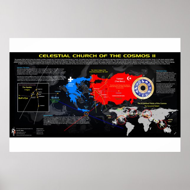 Poster As 7 Igrejas da Ásia - Padrões cósmicos 2 (Frente)