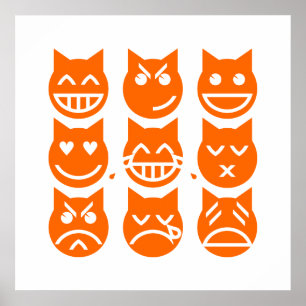 Poster As 9 vidas do gato de Emoji