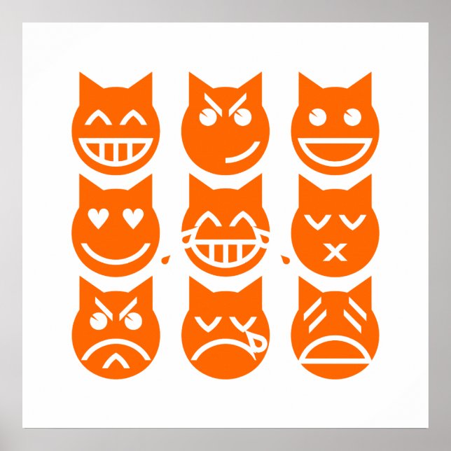 Poster As 9 Vidas do Gato Emoji (Frente)