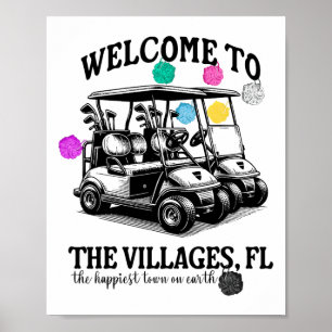 Poster As Aldeias Flórida Fl Aposentadoria Engraçado Golf