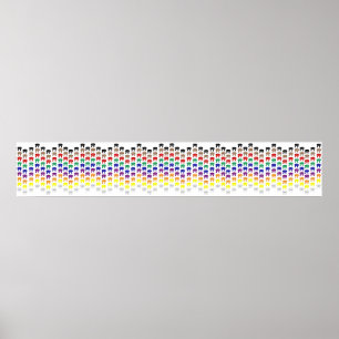 Poster As artes marciais classificam a beira da parede da