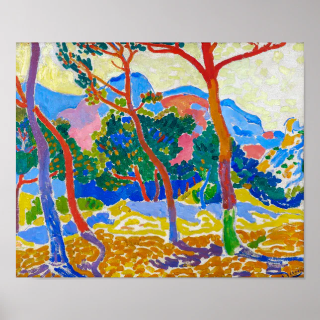 Poster As Árvores | Andre Derain | | Zazzle Brasil