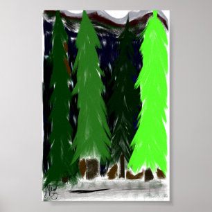 Poster As árvores de uma passagem