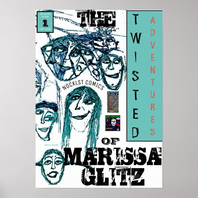 POSTER AS AVENTURAS DISTORCIDAS DE MARISSA GLITZ (Frente)