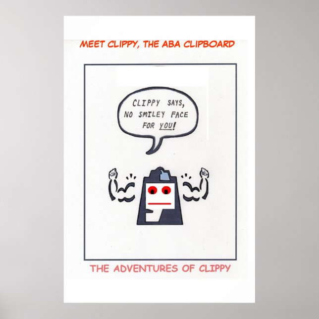 Pôster As Aventuras do Clippy, Conheça o Clippy (Frente)