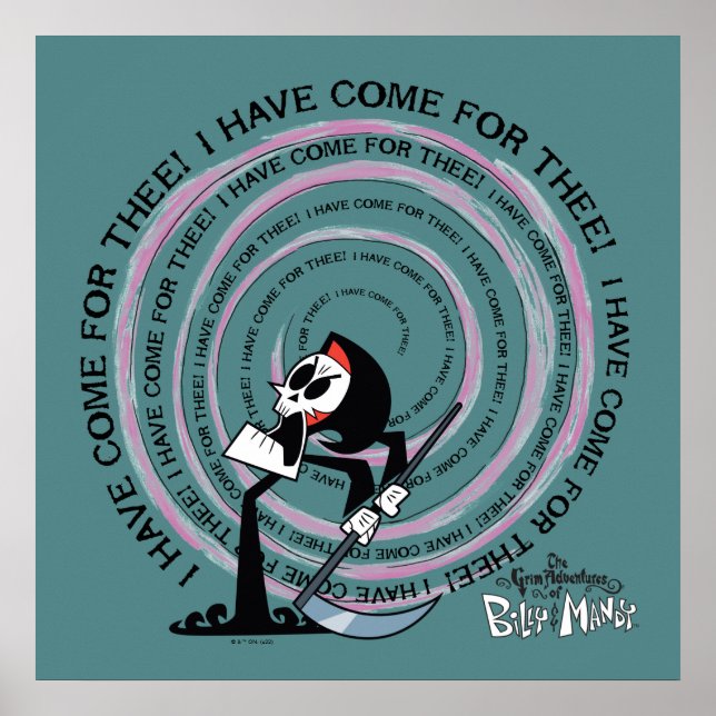 Poster As Aventuras Grim de Billy & Mandy - Ceifador (Frente)