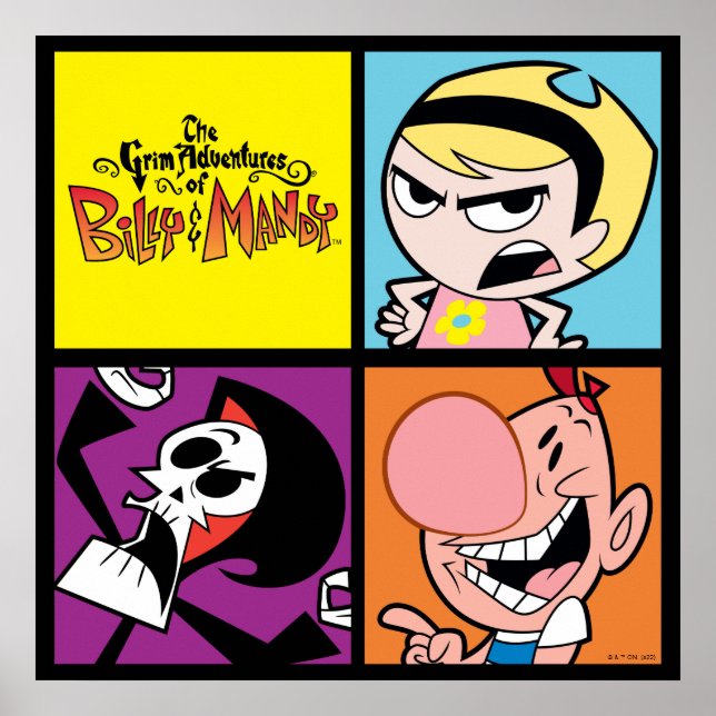 Poster As Aventuras Negras de Billy & Mandy Character Art (Frente)