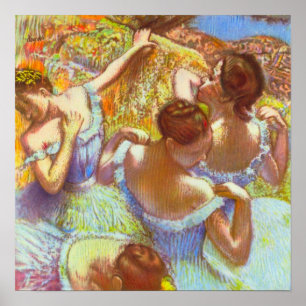 Poster As Bailarinas Azuis por Edgar Degas