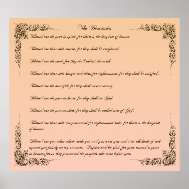 Poster As Beatitudes (Frente)