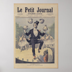 Pôster As bolsas de mnanipulação de Georges Clemenceau