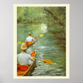 Poster As Canoas, Perissoires por Gustave Caillebotte