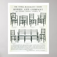As cátedras Sussex Rush Seated, feitas por Morris