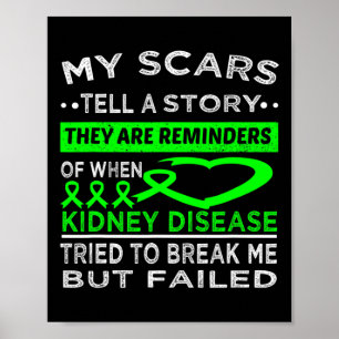 Poster As cicatrizes contam uma história do guerreiro da 