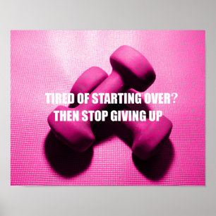 Pôster As citações da motivação do exercício não d