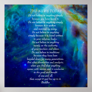 Pôster As citações de Buddha não acreditam a notícia 