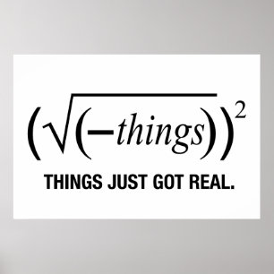 Pôster as coisas apenas obtiveram reais