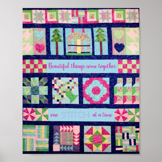 Poster As coisas lindas se juntam uma ponta de cada vez (Frente)