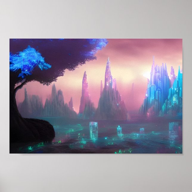 Poster As Colinas Azure da Aerthian (Frente)