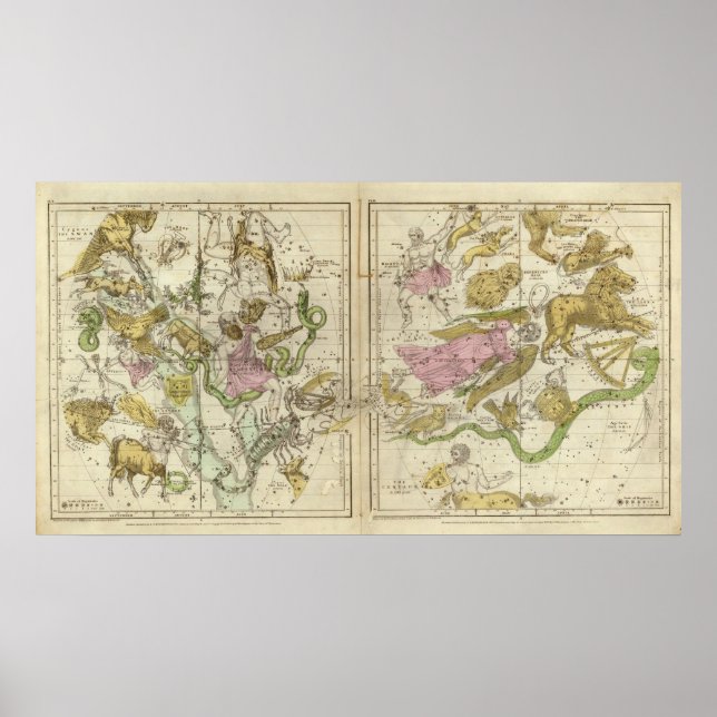 Pôster As constelações de abril a setembro (Frente)