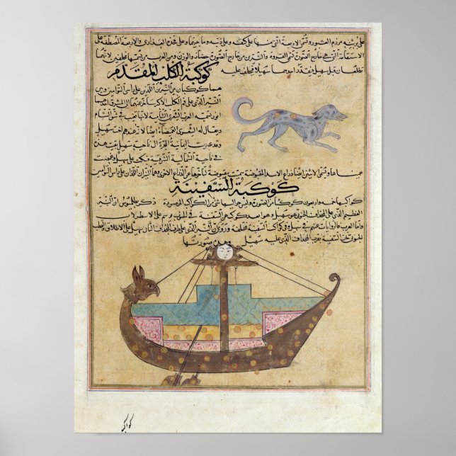 Poster As Constelações do Cachorro e da Keel (Frente)